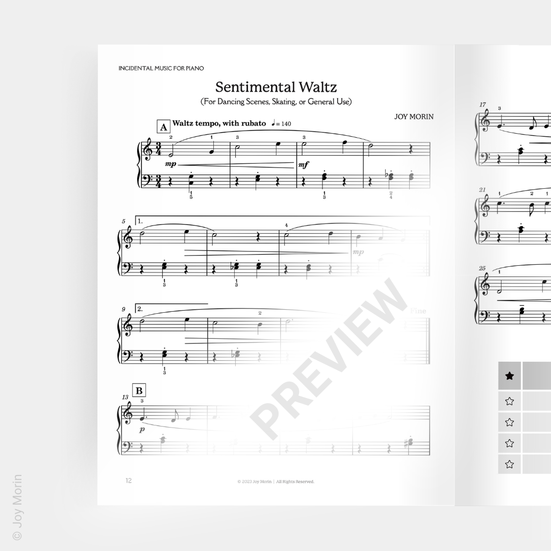Incidental Music for Piano
