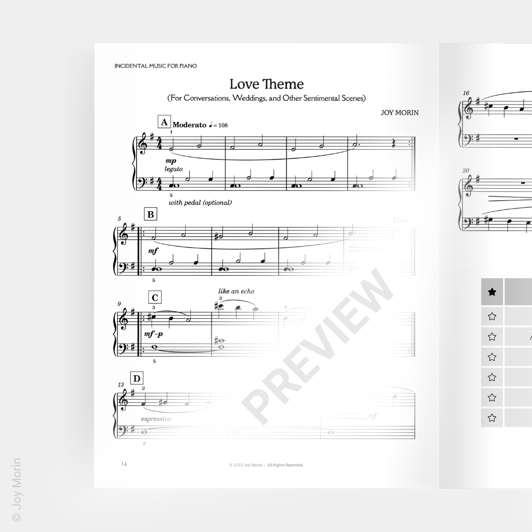 Incidental Music for Piano