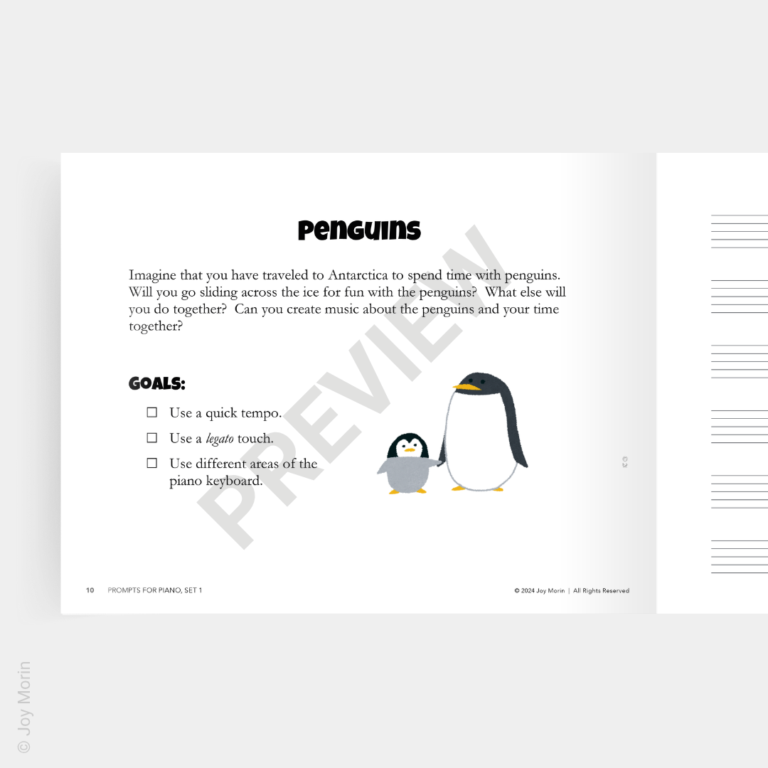 Prompts for Piano, Sets 1 & 2 BUNDLE