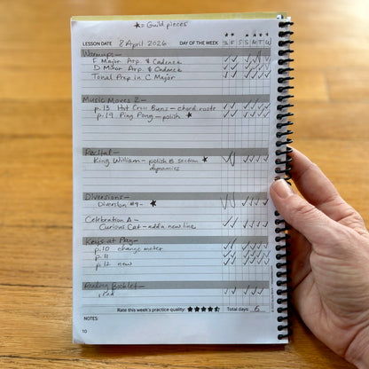 Musician's Practice Planner - more colors!